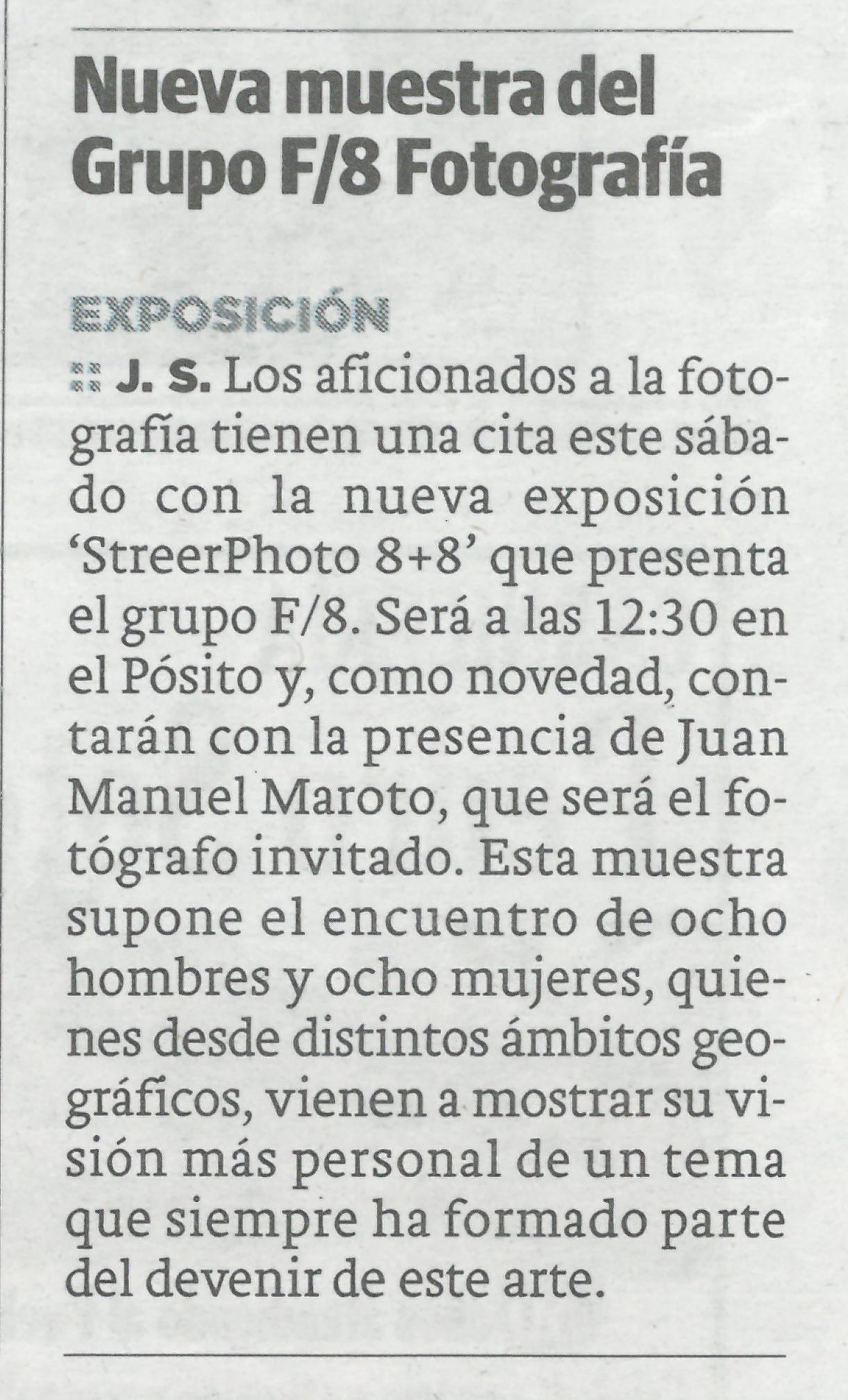 Diario Ideal - "Streetphoto 8+8"